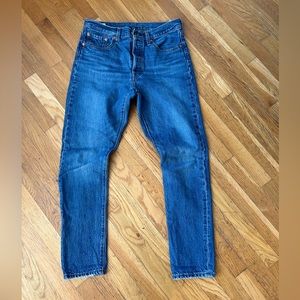 LEVI’S 501 Skinny Jeans size 29 Rigid Denim EUC